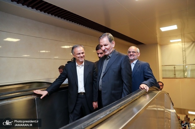 تصاویر/ افتتاح خط دو متروی مشهد با حضور اسحاق جهانگیری