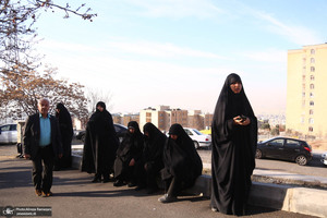 تشییع پیکر شهدای مدافع حرم در شهرک شهید محلاتی