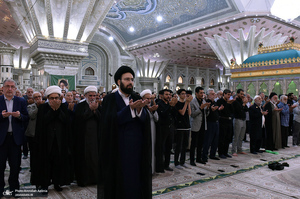 مراسم خاکسپاری پیکر مرحوم محمدعلی جماعتی (ره) در حرم امام خمینی (س)