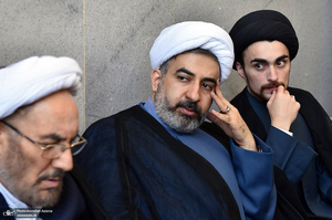 مراسم خاکسپاری پیکر مرحوم محمدعلی جماعتی (ره) در حرم امام خمینی (س)