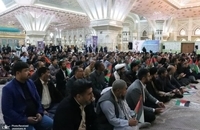 مراسم بزرگداشت و یادبود شهدای غزه در حرم مطهر امام خمینی (8)