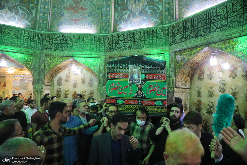 مراسم تشییع و خاکسپاری آیت الله نورالله شاه آبادی(ره) در قم