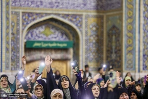 حال و هواى حرم مطهر امام رضا (ع) در شب ولادت