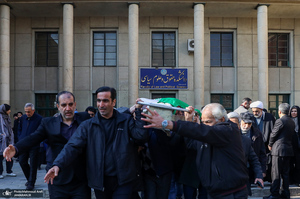 مراسم تشییع پیکر رضا رئیس طوسی استاد دانشکده حقوق و علوم سیاسی دانشگاه تهران