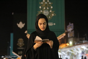 مراسم احیای شب بیست و یکم ماه رمضان در جوار حرم کریمه اهل بیت(س)