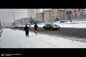 برف امروز تهران - 25 دیماه 1401