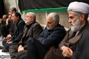 اولین شب مراسم عزاداری حضرت اباعبدالله الحسین(ع) در حسینیه امام خمینی(ره)