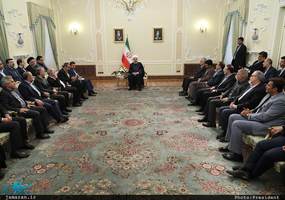 دکتر روحانی در دیدار عیدانه جمعی از وزرا،استانداران و مدیران دستگاههای اجرایی