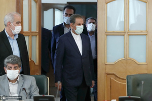 جلسه شورای عالی اجرای سیاست‌های کلی اصل ۴۴ قانون اساسی با حضور جهانگیری