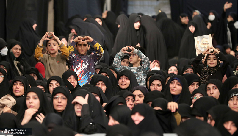 آخرین شب مراسم عزاداری حضرت فاطمه‌زهرا (س) در حسینیه امام خمینی