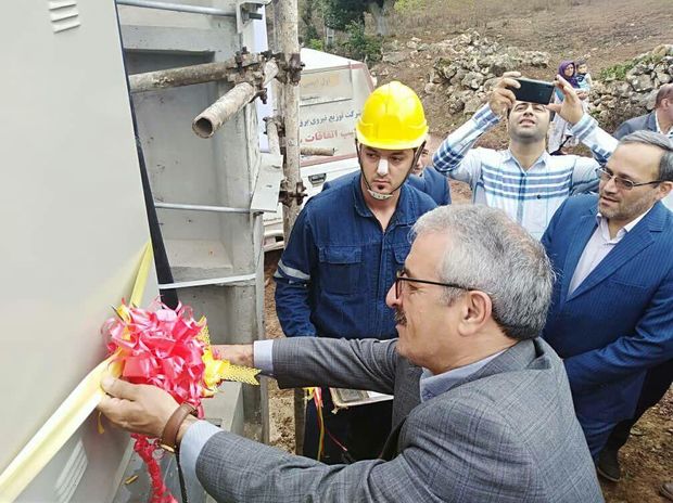 روستائیان پوستین‌آباد بخش مرزن آباد چالوس از نعمت روشنایی برق برخوردار شدند