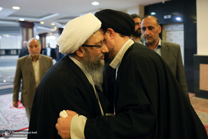 تجدید میثاق رئیس قوه قضائیه و مسئولان عالی قضایی با آرمان‌های امام خمینی(س)