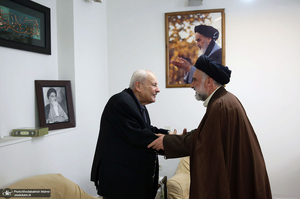 دیدار صلاح زواوی سفیر سابق فلسطین با سید حسن خمینی