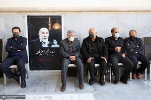 مراسم تشییع و خاکسپاری مرحوم حاج عیسی جعفری در حرم امام خمینی(س)