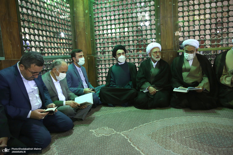 تجدید میثاق رئیس قوه قضائیه و مسئولان عالی قضایی با آرمان‌های حضرت امام خمینی (س)