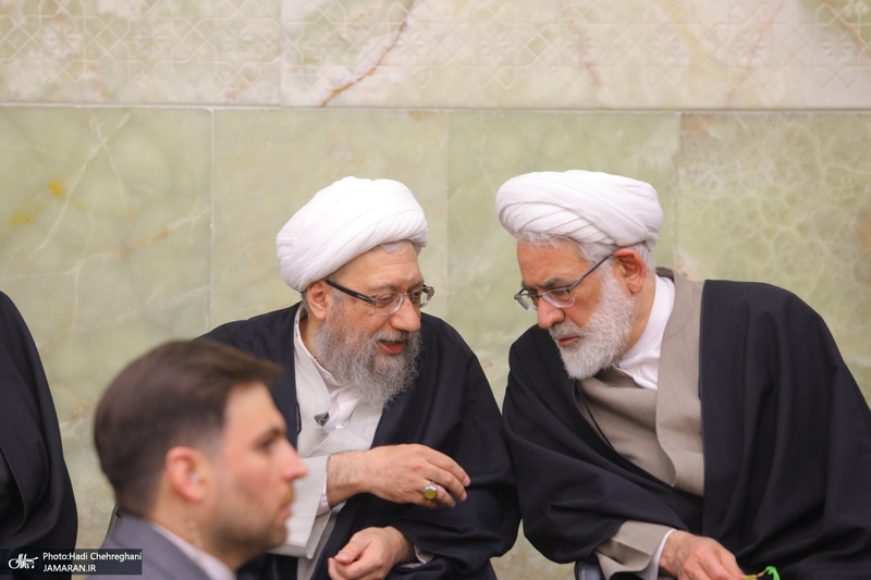 مراسم بزرگداشت شهیدان «علی رازینی» و «محمد مقیسه» در مسجد اعظم قم‎