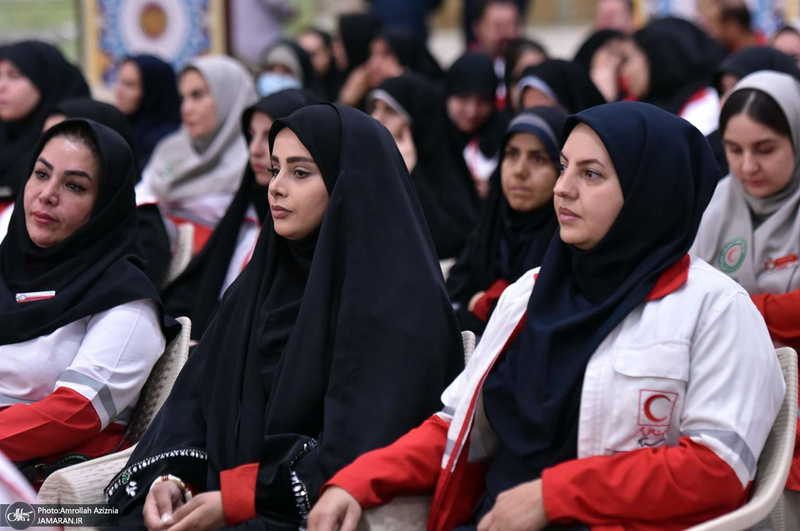 تجدید میثاق امدادگران جمعیت هلال احمر با آرمان های حضرت امام خمینی (س)