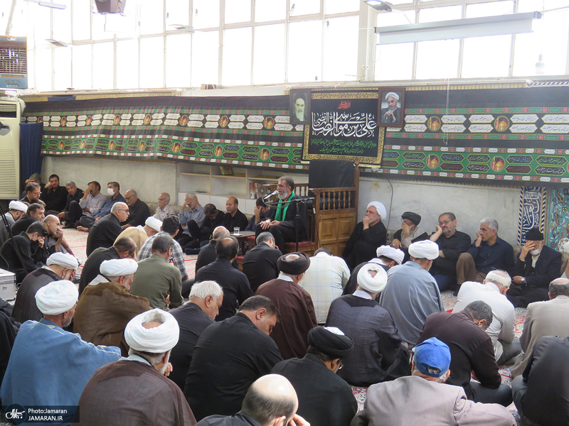 مراسم عزاداری شهادت حضرت امام رضا (ع) در بیت مرحوم آیت الله العظمی صانعی (ره)