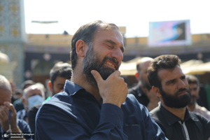 دسته عزاداری خادمین حرم مطهر حضرت معصومه (س) در سالروز شهادت امام رضا (ع)