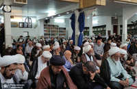 مراسم عزاداری شهادت امام محمد باقر (ع) در دفتر آیت الله العظمی صانعی (ره) برگزار شد