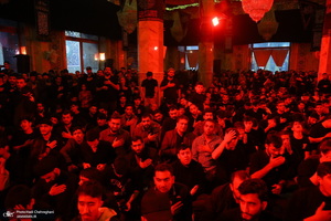 مراسم عزاداری شهادت حضرت فاطمه زهرا (س) در مسجد اعظم قم‎