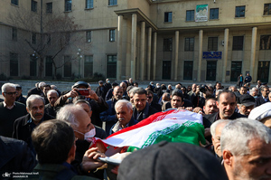 مراسم تشییع پیکر رضا رئیس طوسی استاد دانشکده حقوق و علوم سیاسی دانشگاه تهران