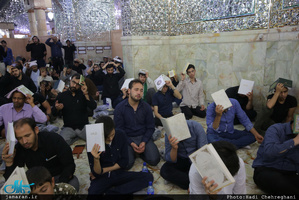 مراسم احیای شب نوزدهم ماه مبارک رمضان در حرم مطهر حضرت معصومه(س)