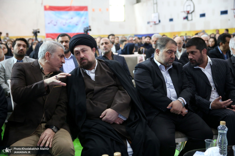 حضور سید حسن خمینی در آیین نامگذاری مجموعه ورزشی استاد کهندل