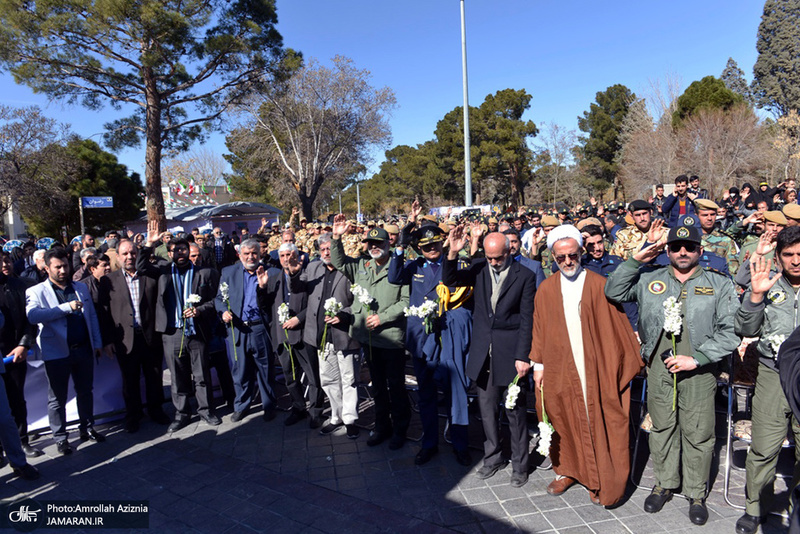 گلباران محل جلوس امام خمینی(س) در بهشت زهرا(س)