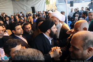 دومین روز سفر سید علی خمینی به استان خوزستان(آبادان و شلمچه)