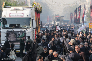 مراسم تشییع پیکرهای مطهر 100 شهید گمنام در تهران-5