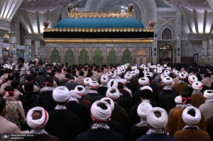 گردهمایی دانشجویان و طلاب بسیجی در حرم مطهر امام خمینی (س)