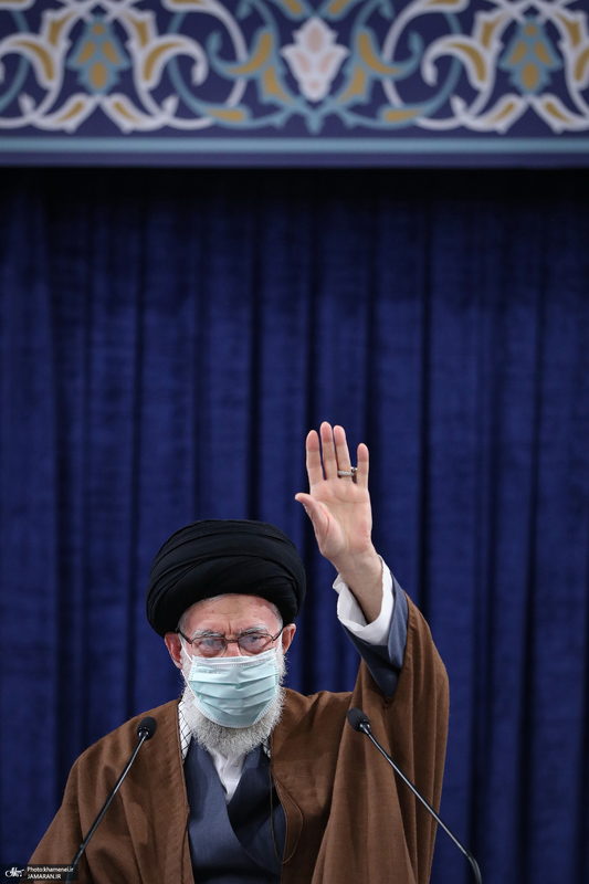 سخنرانی رهبر معظم انقلاب در ارتباط تصویری با مردم آذربایجان شرقی