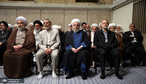 دیدار مسئولان نظام و مهمانان کنفرانس وحدت اسلامی با رهبر معظم انقلاب