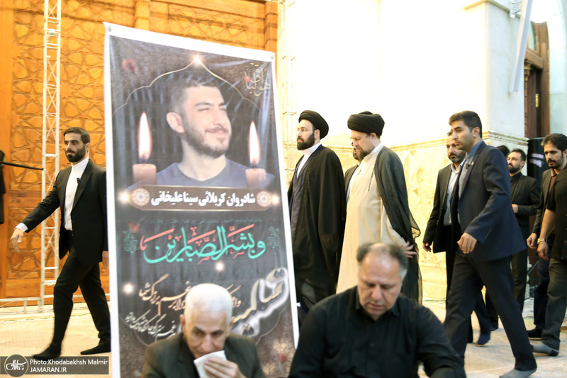 مراسم تشییع نوه حجت الاسلام والمسلمین علیخانی در حرم مطهر امام خمینی (س)