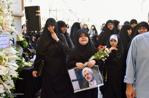 مراسم خاکسپاری پیکر مرحوم محمدعلی جماعتی (ره) در حرم امام خمینی (س)