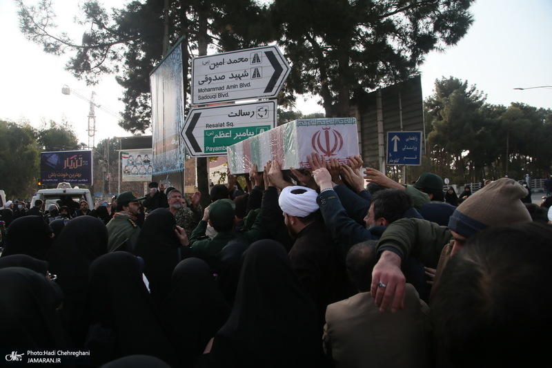 تشییع پیکر شهدای گمنام دفاع مقدس در قم