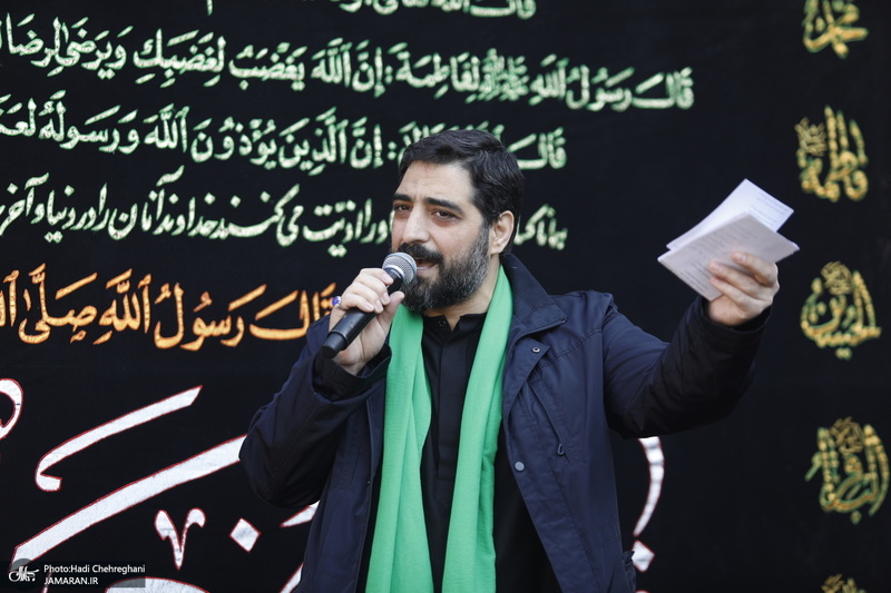 دسته عزاداری روز شهادت حضرت زهرا (س) با حضور آیت الله العظمی وحید خراسانی