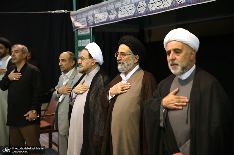 مراسم چهلمین روز در گذشت  آیت الله صانعی در حسینیه جماران  2