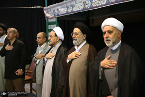 مراسم چهلمین روز در گذشت  آیت الله صانعی در حسینیه جماران  2