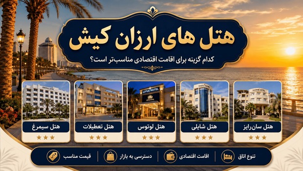 هتل‌های ارزان کیش؛ معرفی گزینه‌های اقتصادی برای اقامت در جزیره