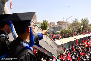 مراسم تشییع رهبر شهید