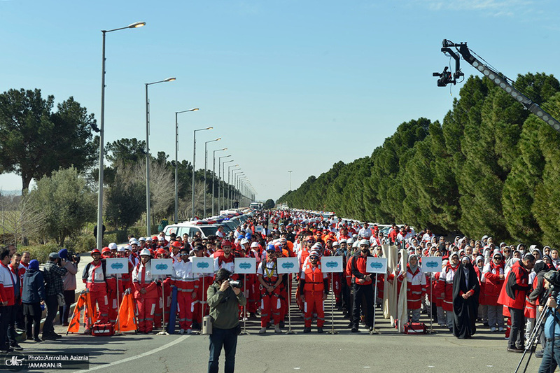 آئین آغاز طرح ملی خدمات نوروزی جمعیت هلال احمر در جوار حرم مطهر امام خمینی (س)