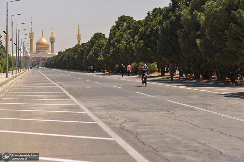 آخرین روز مسابقات دوچرخه سواری قهرمانی کشور جاده بانوان در حرم مطهر امام خمینی(س)