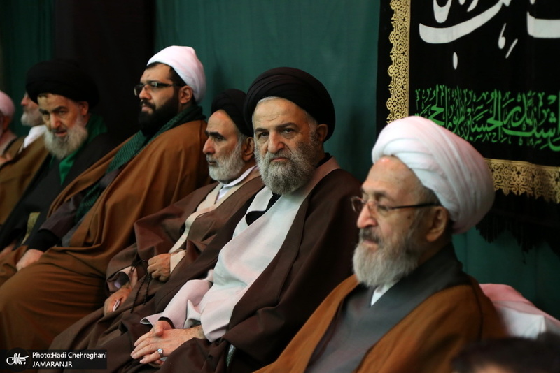 عزاداری در بیوت مراجع عظام تقلید و علما در سالروز شهادت حضرت فاطمه(س)