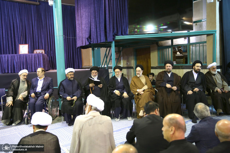 مراسم چهلمین روز در گذشت  آیت الله صانعی در حسینیه جماران  2