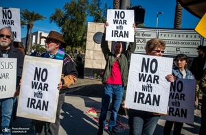 تظاهرات در محکومیت ترور حاج قاسم سلیمانی در شهرهای مختلف آمریکا