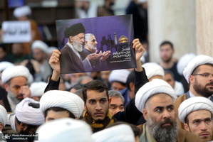 اجتماع طلاب در محکوم کردن اقدام تروریستی دولت آمریکا در به شهادت حاج قاسم سلیمانی