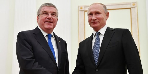 حضور باخ و پوتین در اختتامیه بازی‌های اروپایی
