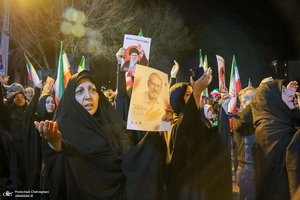 مراسم استقبال و وداع با پیکر مطهر شهید علی لاریجانی در قم